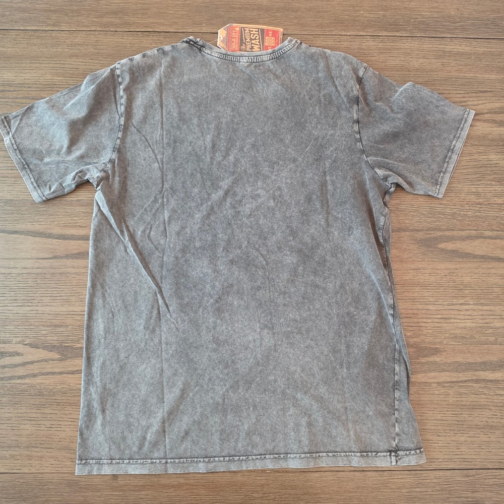 Good Charlotte Band T-Shirt Mens Large Charcoal Grey Mineral Wash NWT - Picture 2 of 5